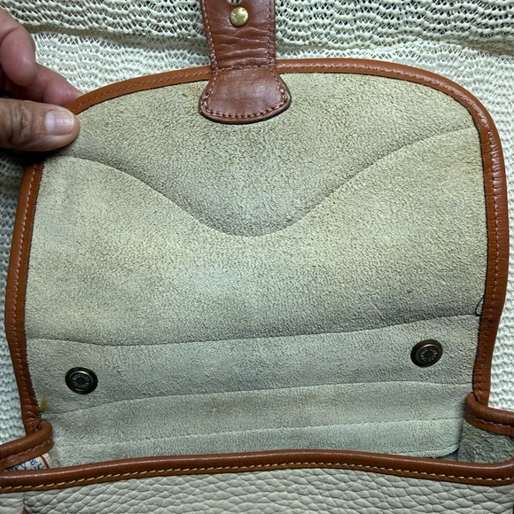 Dooney & Bourne Vintage Satchel in British Tan and Bone - Picture 7 of 16